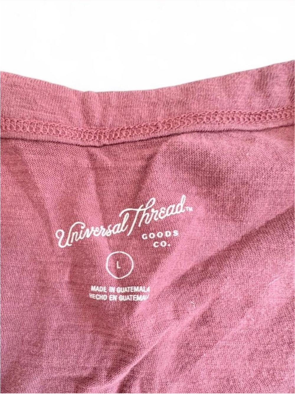 Universal Thread Women's V-Neck Tee in Dusty Rose - Picture 2 of 3